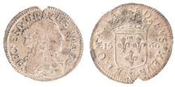 World Coins - Coin, France, 1/12 Ecu, 1666, , Copper, Boudeau:1099