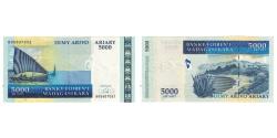 World Coins - Banknote, Madagascar, 5000 Ariary, KM:84, UNC(65-70)
