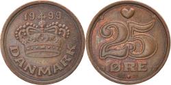 World Coins - Coin, Denmark, Margrethe II, 25 Öre, 1999, , Bronze, KM:868.1
