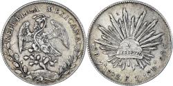 World Coins - Coin, Mexico, 8 Reales, 1893, Zacatecas, , Silver, KM:377.13