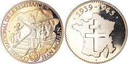 World Coins - France, Medal, 1939-1945, Conseil National de la Résistance, Jean Moulin, WAR