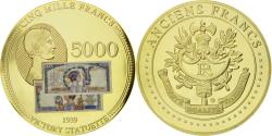 World Coins - France, Medal, Les Anciens Francs, billet de 5000 Francs Victoire, 2009,