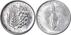 World Coins - Coin, VATICAN CITY, Paul VI, 50 Lire, 1977, Roma, , Stainless Steel