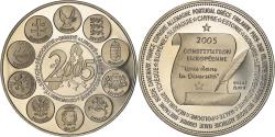 World Coins - France, Medal, la Constitution Européenne, Politics, 2005,