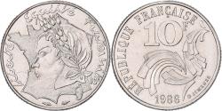 World Coins - France, 10 Francs, Jimenez, 1986, MDP, Nickel,
