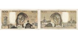 World Coins - France, 500 Francs, Pascal, 1977-11-03, C.78, EF(40-45)