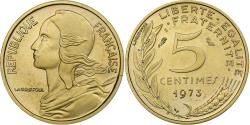 World Coins - France, 5 Centimes, Marianne, 1973, Pessac, Aluminum-Bronze,