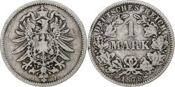 World Coins - GERMANY - EMPIRE, Wilhelm I, Mark, 1878, Hambourg, Silver, , KM:7