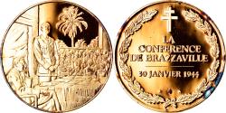 World Coins - France, Medal, La conférence de Brazzaville, 30 Janvier 1944, Politics