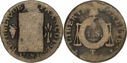 World Coins - France, Sol, Sol aux balances françoise, 1793 / AN II, Nantes, Convention