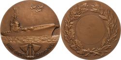 World Coins - France, Medal, Porte-Avions Arromanches, Bronze, Guiraud,