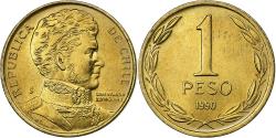 World Coins - Chile, Peso, 1990, Santiago, Aluminum-Bronze,