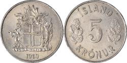 World Coins - Coin, Iceland, 5 Kronur, 1969