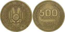 World Coins - Coin, Djibouti, 500 Francs, 1989, Paris, , Aluminum-Bronze, KM:27