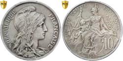 World Coins - France, 10 Centimes, Daniel-Dupuis, 1898, Paris, Matte flan, Silver, PCGS,