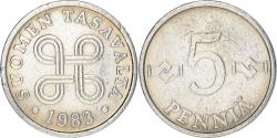 World Coins - Coin, Finland, 5 Pennia, 1983, , Aluminum, KM:45a