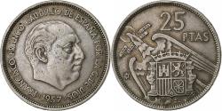 World Coins - Spain, Caudillo and regent, 25 Pesetas, 1958, Copper-nickel, , KM:787