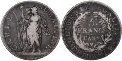 World Coins - Coin, ITALIAN STATES, PIEDMONT REPUBLIC, 5 Francs, AN 9, , Silver, KM:4