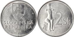 World Coins - Coin, Slovakia, 2 Koruna, 2001