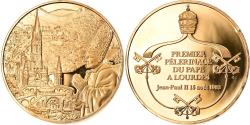 World Coins - France, Medal, Premier Pélerinage de Jean-Paul II à Lourdes, Religions &