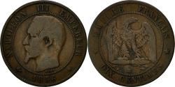 World Coins - Coin, France, Napoleon III, Napoléon III, 10 Centimes, 1856, Strasbourg