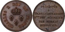 World Coins - France, Charles X, 2 Francs, 1824, Paris, Essai, Bronze,