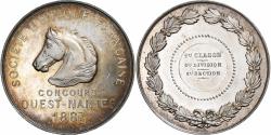 World Coins - France, Medal, Société Hippique Française, Concours Ouest-Nantes, 1887