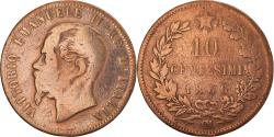 World Coins - Coin, Italy, Vittorio Emanuele II, 10 Centesimi, 1866, Strasbourg,