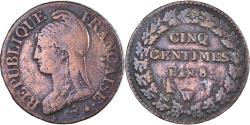 World Coins - Coin, France, Dupré, 5 Centimes, AN 8/5, Lille, , Bronze, KM:640.11