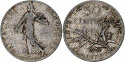 World Coins - Coin, France, Semeuse, 50 Centimes, 1902, Paris, , Silver, KM:854