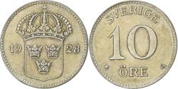 World Coins - Sweden, Gustaf V, 10 Öre, 1928, Silver, , KM:780