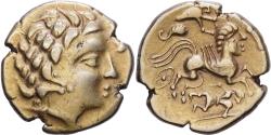 Ancient Coins - Gaul, Aulerci Cenomani, Stater, 2nd century BC, Gold, , Delestrée:2150