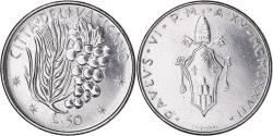 World Coins - Coin, VATICAN CITY, Paul VI, 50 Lire, 1977, Roma, , Stainless Steel