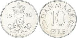 World Coins - Coin, Denmark, 10 Öre, 1980
