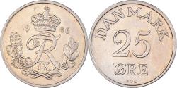 World Coins - Coin, Denmark, 25 Öre, 1956
