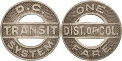 Us Coins - United States, District of Columbia Transit System, Token