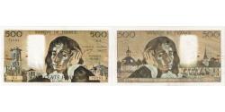 World Coins - France, 500 Francs, Pascal, 1968-01-04, U.5, EF(40-45)