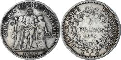 World Coins - Coin, France, Hercule, 5 Francs, 1875, Bordeaux, , Silver, KM:820.2