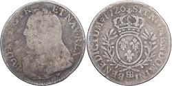 World Coins - France, Louis XV, 24 Sols,1/5 Écu aux branches d'olivier, 1726