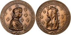 World Coins - France, Medal, Louis XII et Anne de Bretagne à Lyon, n.d., Bronze, Restrike