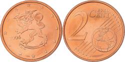 World Coins - Finland, 2 Euro Cent, 2006, Vantaa, , Copper Plated Steel, KM:99