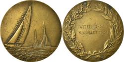 World Coins - France, Medal, Course de Voile, La Vittelloise, Shipping, 1951, Fraisse