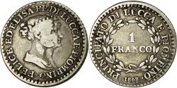 World Coins - Coin, ITALIAN STATES, LUCCA, Franco, 1808, Firenze, , Silver, KM:23