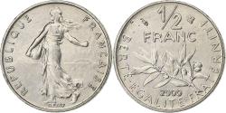 World Coins - France, 1/2 Franc, Semeuse, 2000, Paris, Nickel, , Le Franc:F.198