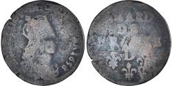 World Coins - Coin, France, Louis XIV, Liard, 1656, Vimy, , Copper, KM:192.5