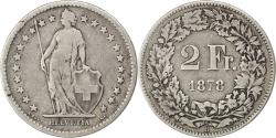 World Coins - Coin, Switzerland, 2 Francs, 1878, Bern, , Silver, KM:21