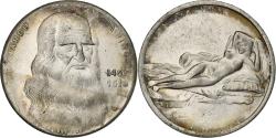 World Coins - France, Medal, La Maja Nue, Léonard de Vinci, Silvered bronze,