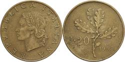 World Coins - Italy, 20 Lire, 1958, Rome, Copper-nickel, , KM:97