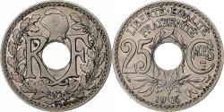World Coins - France, 25 Centimes, Lindauer, 1915, Paris, Souligné, Nickel,