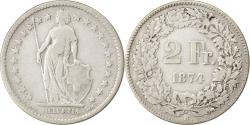 World Coins - Coin, Switzerland, 2 Francs, 1874, , Silver, KM:21
